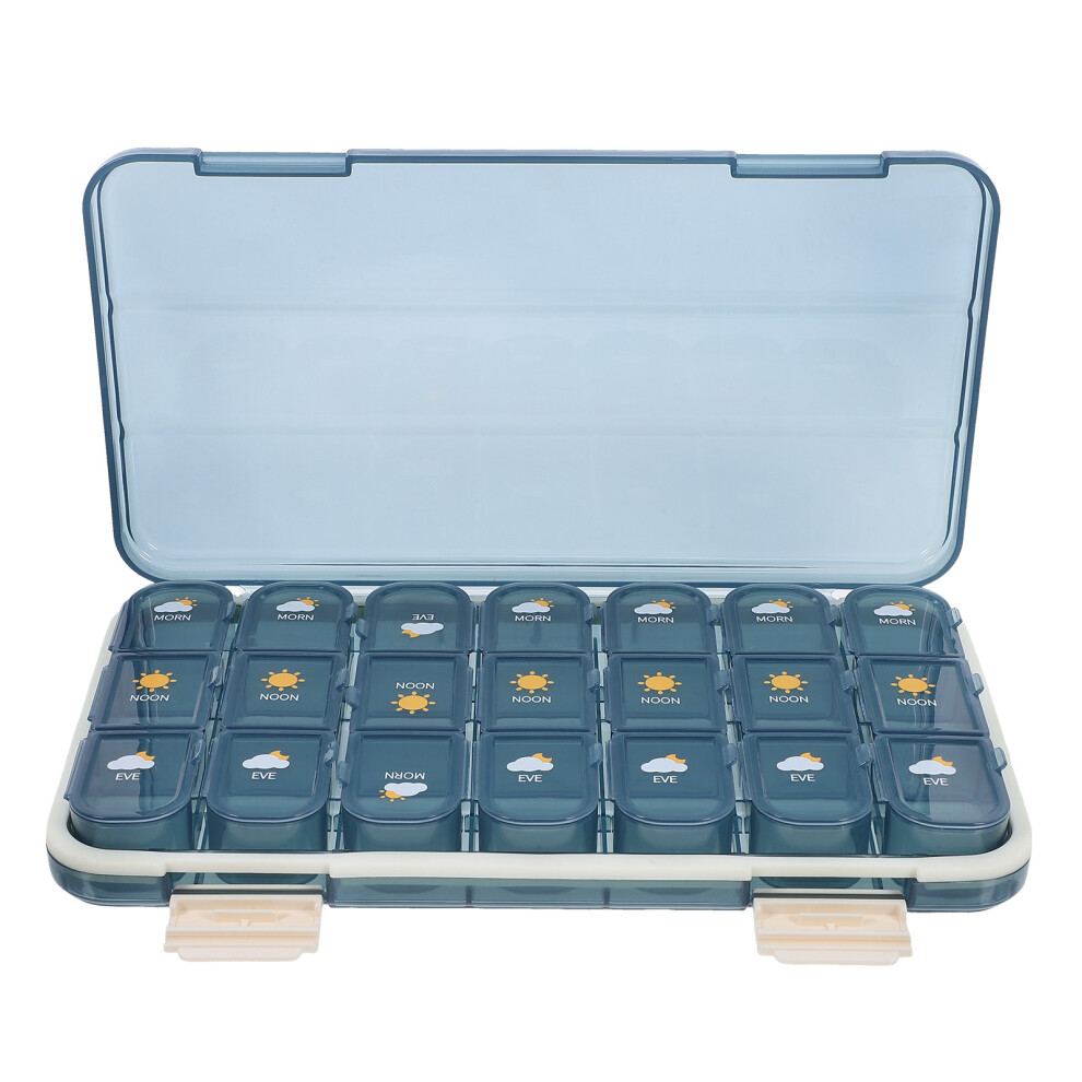Vaguelly 5Pcs Lightweight Medicine Organizer Travel Case With Practical Design