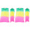 4 Pcs Belly Dance Fan Silk Cloth Bamboo 3