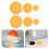 15Pcs Translucent Orange Pet Light Filter Sheets Adhesive for Home Use 10