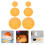 15Pcs Translucent Orange Pet Light Filter Sheets Adhesive for Home Use 11