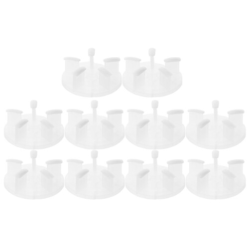 30Pcs Lightweight Plastic Nail Practice Stand for Salon and Home Use 1