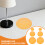 15Pcs Translucent Orange Pet Light Filter Sheets Adhesive for Home Use 9