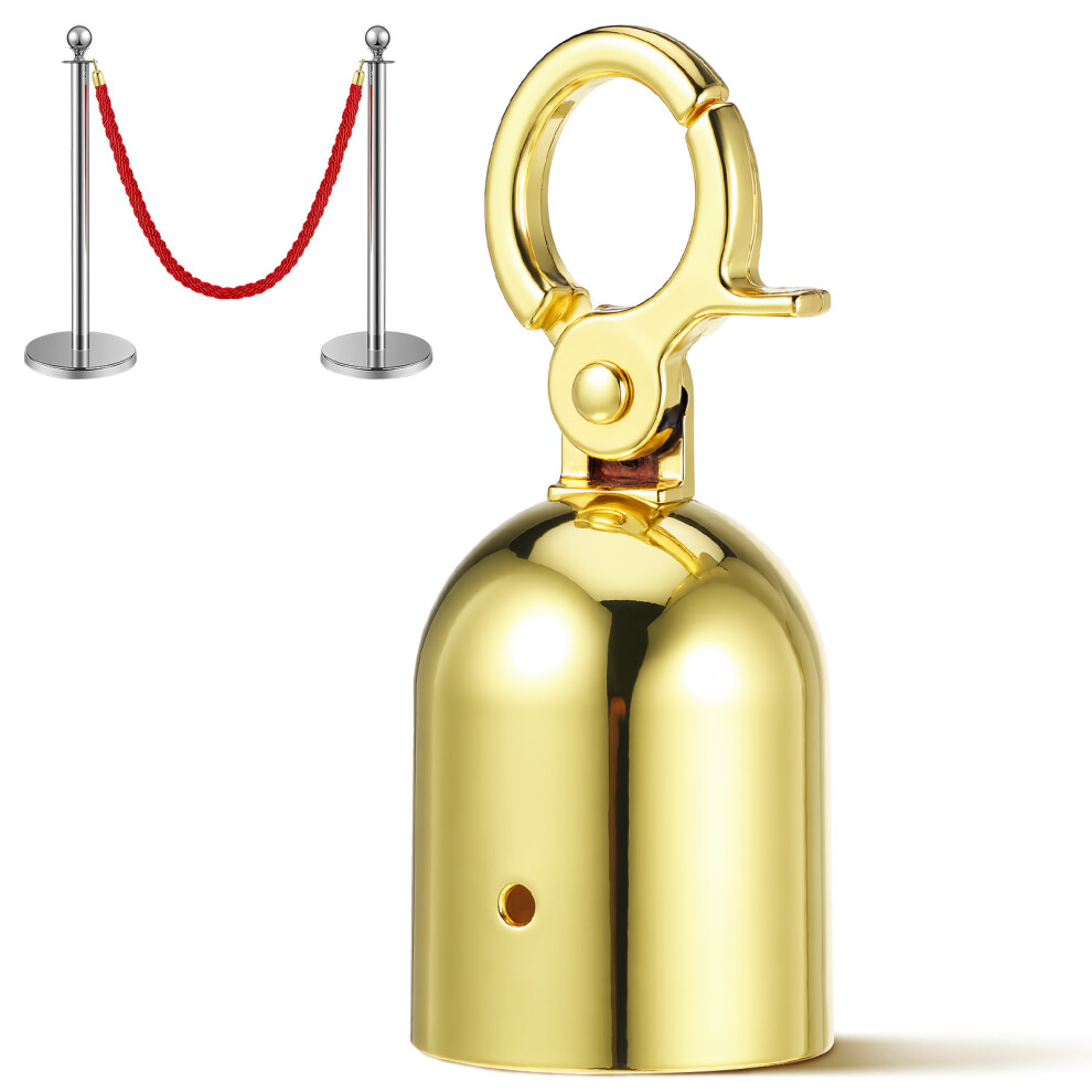4Pcs Multi-Use Golden Rope End Stoppers With Snap Hooks Aluminum 3602381559008