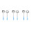 6Pcs Portable Fish Tank Scoop Net Small Fine Mesh Adjustable Handle 7