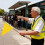 One Set Extendable Handheld Flagpole Stainless Steel For Traffic 6