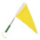 One Set Extendable Handheld Flagpole Stainless Steel For Traffic 10