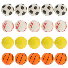 40Pcs Assorted Color Foam Sports Party Favor Balls for Playing