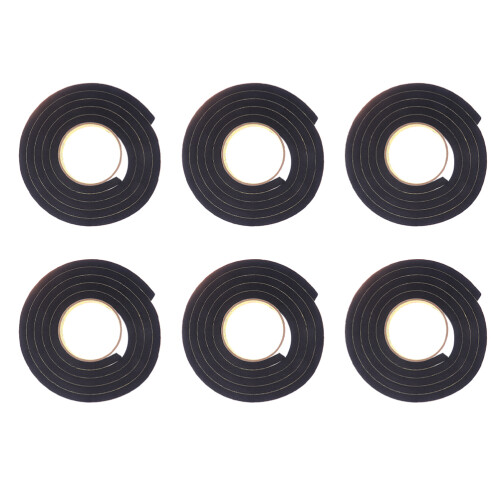 12Pcs Strong Adhesive Black Door Draft Stopper Noise Blocking Strip