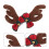One Pair Motorcycle Reindeer Antler Decoration Horn Accessory 9
