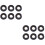 12Pcs Strong Adhesive Black Door Draft Stopper Noise Blocking Strip 6