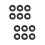 12Pcs Strong Adhesive Black Door Draft Stopper Noise Blocking Strip 7