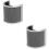 2Pcs Handheld Mic Pop Filter Windscreen Cover U Shaped Grey Material 8