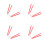 4Pcs Foldable Stainless Steel Cake Cooling Rack for Baking Red 9