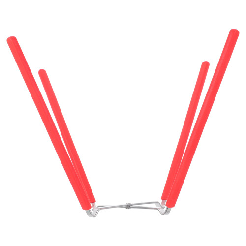 4Pcs Foldable Stainless Steel Cake Cooling Rack for Baking Red 2