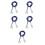 5Pcs Lightweight Fencing Epee Wire Blue Body Cable for Competition 10
