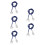 5Pcs Lightweight Fencing Epee Wire Blue Body Cable for Competition 6