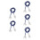 5Pcs Lightweight Fencing Epee Wire Blue Body Cable for Competition 4