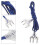 5Pcs Lightweight Fencing Epee Wire Blue Body Cable for Competition 11
