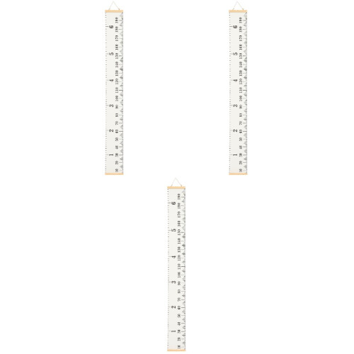 3Pcs Premium Growth Chart Kids Height Ruler Removable Wall Decor 2