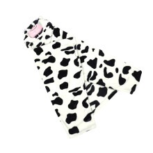 2Pcs Children Bath Towels Black Flannel Soft Absorbent Hooded Robes