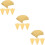 3 Pieces Rectangular Cake Boards Small Birthday Decoration White 11