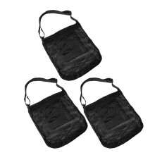 12Pcs Black Washable Mesh Fruit Picking Bag Outdoor Harvesting Pouch