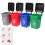 3Sets Durable Plastic Miniature Garbage Bins Kids Environmental Toys 1
