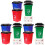 3Sets Durable Plastic Miniature Garbage Bins Kids Environmental Toys 4