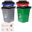 3Sets Durable Plastic Miniature Garbage Bins Kids Environmental Toys 2