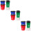 3Sets Durable Plastic Miniature Garbage Bins Kids Environmental Toys 11