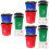 3Sets Durable Plastic Miniature Garbage Bins Kids Environmental Toys 8