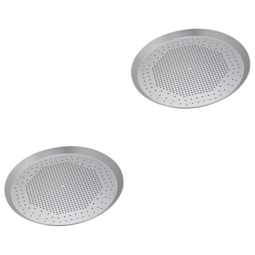 2 Pcs Round Shaped Pizza Board Dishes Board Western Bread 2
