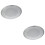 2 Pcs Round Shaped Pizza Board Dishes Board Western Bread 6