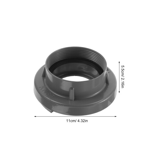 2Pcs Fire Hose Connector Metal Adapter for Hydrant Grey 1