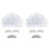 2 Sets Cosplay Wigs Accessories Beard Costume Scientist Eyebrows 2