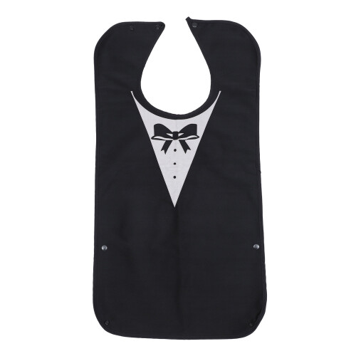 5 Pieces Dining Bib Durable Elderly Adult Polyester Saliva Container