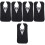 5 Pieces Dining Bib Durable Elderly Adult Polyester Saliva Container 4