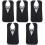 5 Pieces Dining Bib Durable Elderly Adult Polyester Saliva Container 3