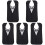 5 Pieces Dining Bib Durable Elderly Adult Polyester Saliva Container 2