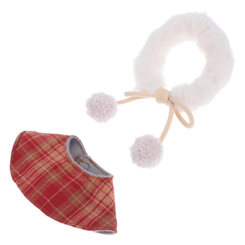 2Pz Mantelle Velluto Per Bambole E Peluche Per Occasioni Festive