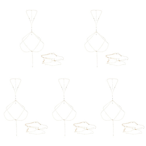 5Pz Corpo Oro Moda Per Costume E 1