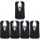 5 Pieces Dining Bib Durable Elderly Adult Polyester Saliva Container 5