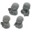 8Pz Statue Mini in Arenaria Per Interni E Bonsai Zen 1