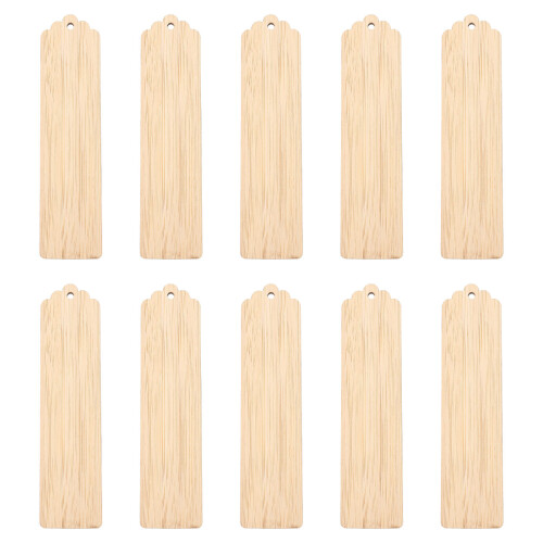 30Pz Segnalibri Legno Non Finiti Khaki Per E