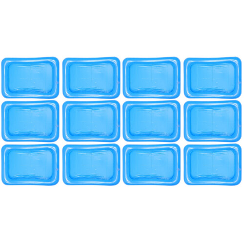12Pz Vassoi Ghiaccio PVC Resistente Per Picnic E Cucina 1