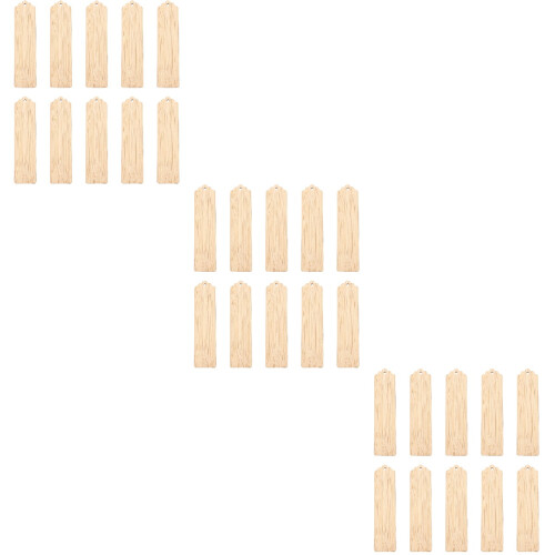 30Pz Segnalibri Legno Non Finiti Khaki Per E 1