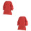 2Pz Tuta Pittura Bambini Rossa Con Chiusura Regolabile E Resistente 6