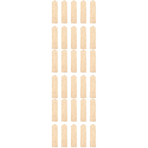 30Pz Segnalibri Legno Non Finiti Khaki Per E 2