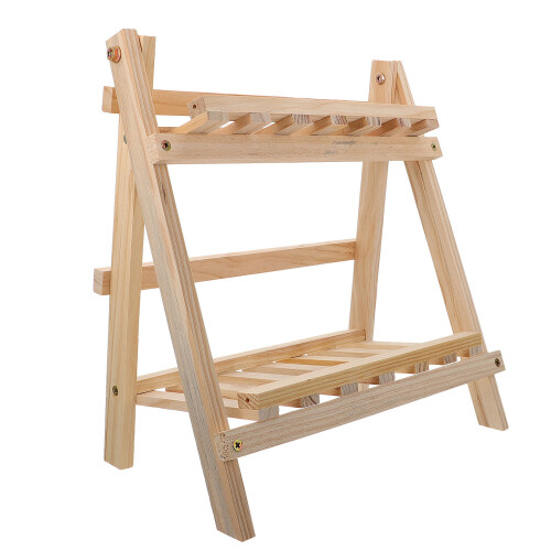 2Pz Organizer in Legno Khaki Per Vasi, Stile E