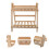 2Pz Organizer in Legno Khaki Per Vasi, Stile E 10
